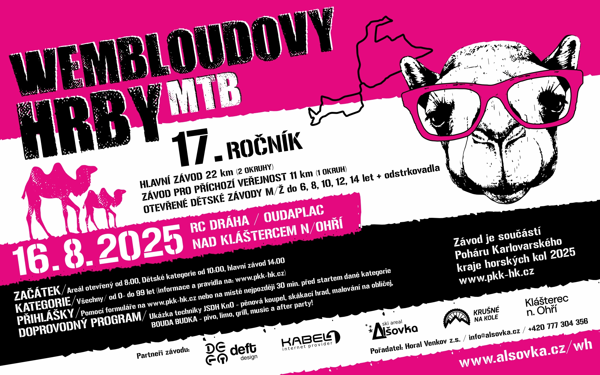 17. ROČNÍK ZÁVODŮ WEMBLOUDOVY HRBY SE KVAPEN BLÍŽÍ